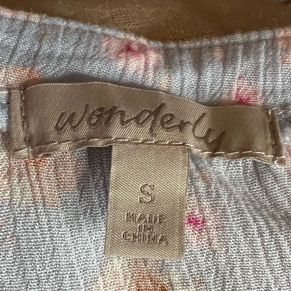 Anthropologie Wonderly Floral High Low Ruffle Midi Dress Boho Cottagecore Size S - Picture 7 of 8